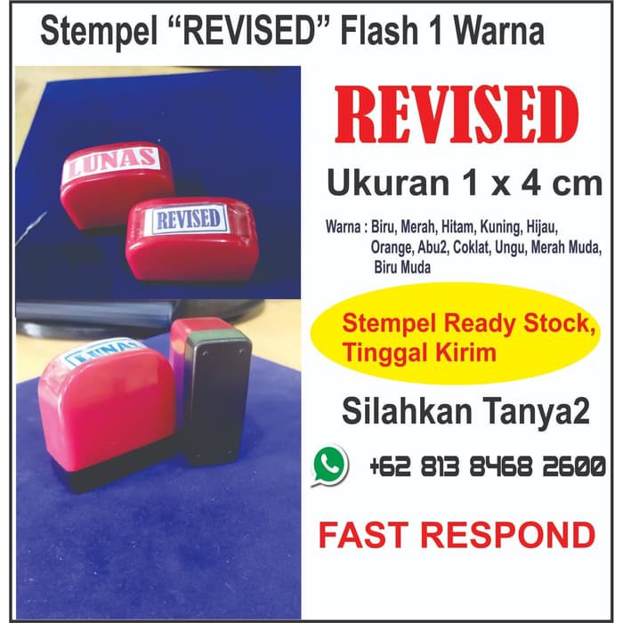

Stempel Revised Flash 1 Warna