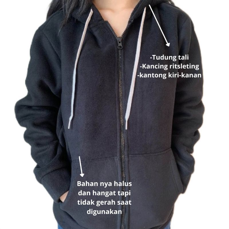 Aeropostale Hoodie Basic Lengan Panjang Wanita Original