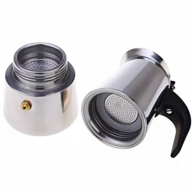 Paket Kompor Mini Hot Plate + Mokapot Jawa stainless 6 cups paket Duo-5