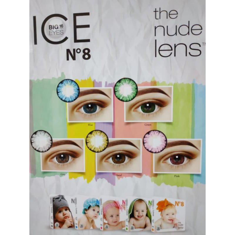 soflens ice n8 diameter besar 16mm | soflens N8