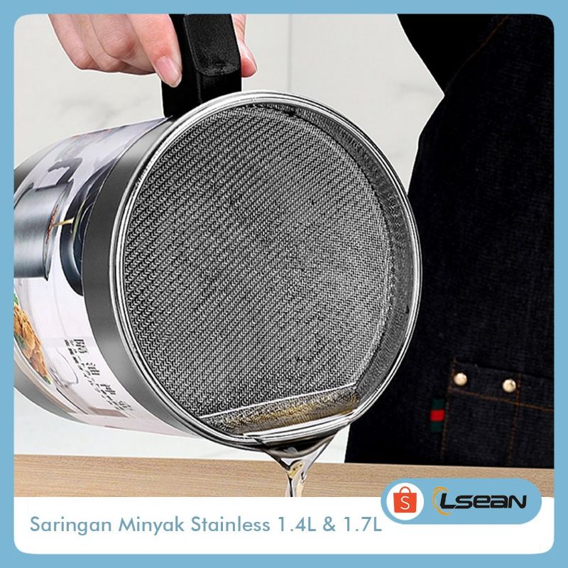 OIL POT Wadah Saringan Minyak Stainless Steel / Gelas Saringan Minyak