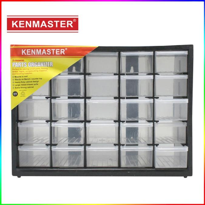 

Kenmaster Organizer Rak susun Drawer 25 Slot Kotak Spare Part Komponen