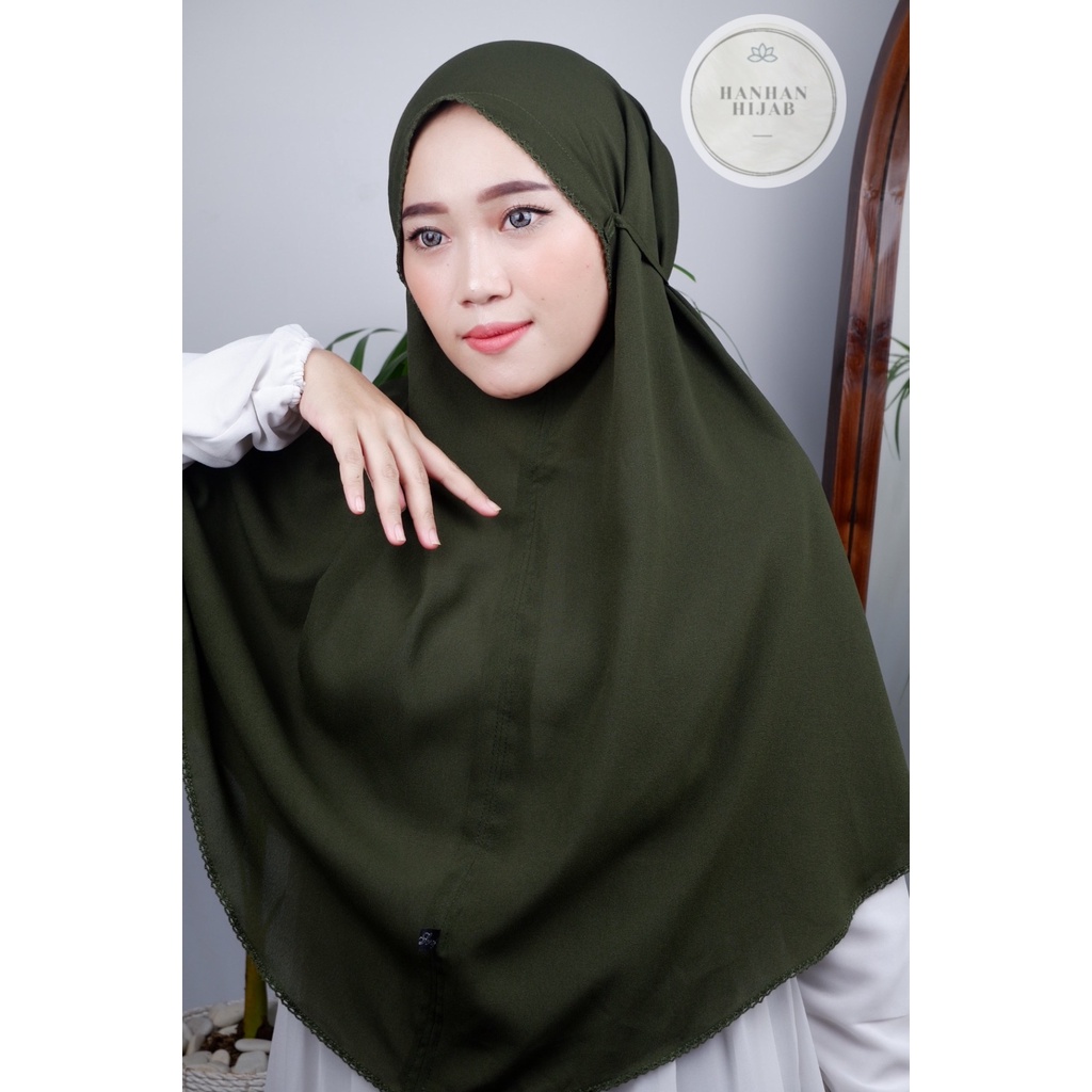 𝗛𝗮𝗻𝗵𝗮𝗻 𝗛𝗶𝗷𝗮𝗯 - Daily Bergo Picot Syari/Jumbo/XL (Hijab Instan Diamond)