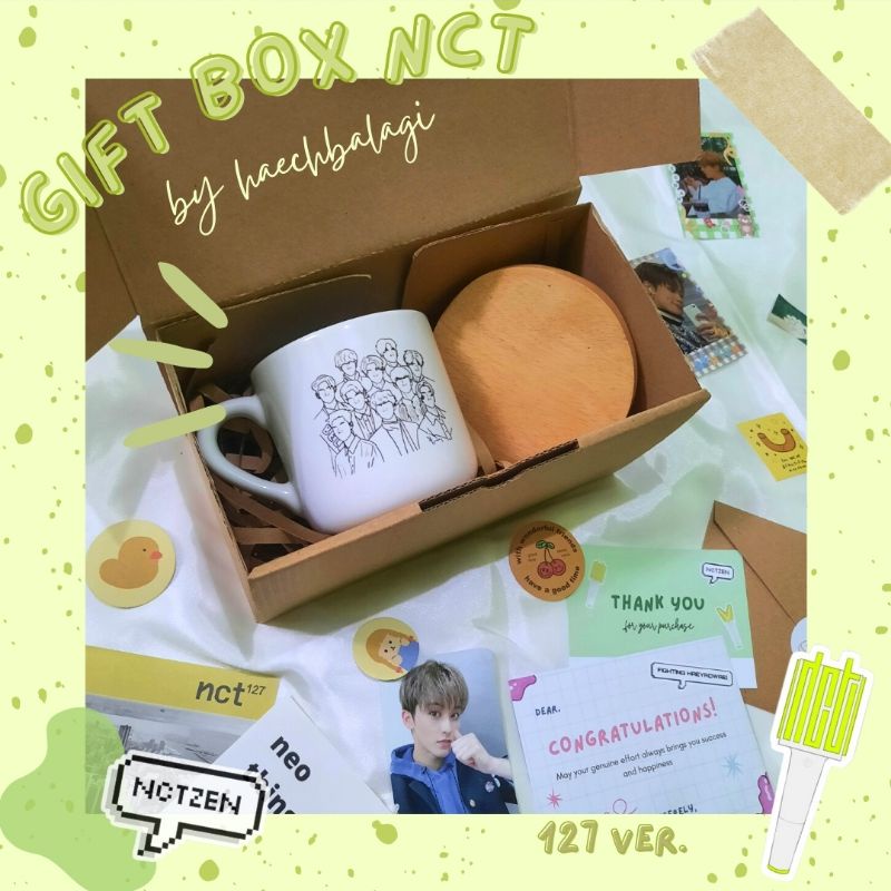 [첫 box] GIFT BOX NCT ☘ || Hampers Gelas NCT 127 by haechbalagi