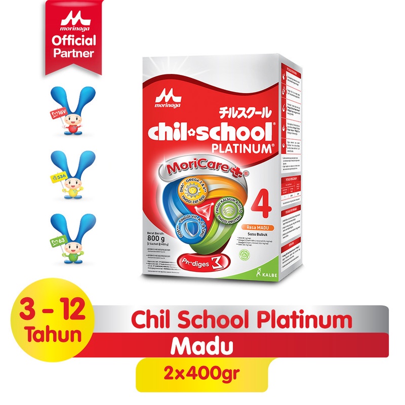 

Chil School Platinum Madu/Vanila (3-12 tahun) 800 gram