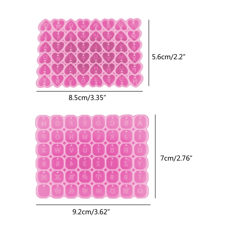 Siy Cetakan Silikon Kristal Epoxy Bentuk Hati / Persegi / Tulisan Handmade Diy Untuk Gantungan Kunci / Handphone