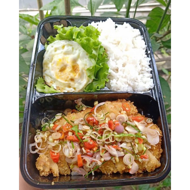 

Nasi Box Bento Chicken Katsu Sambal Matah