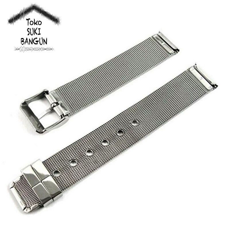 TALI JAM 22mm Rantai Pasir Stainless Steel Buckle Watch Strap Band