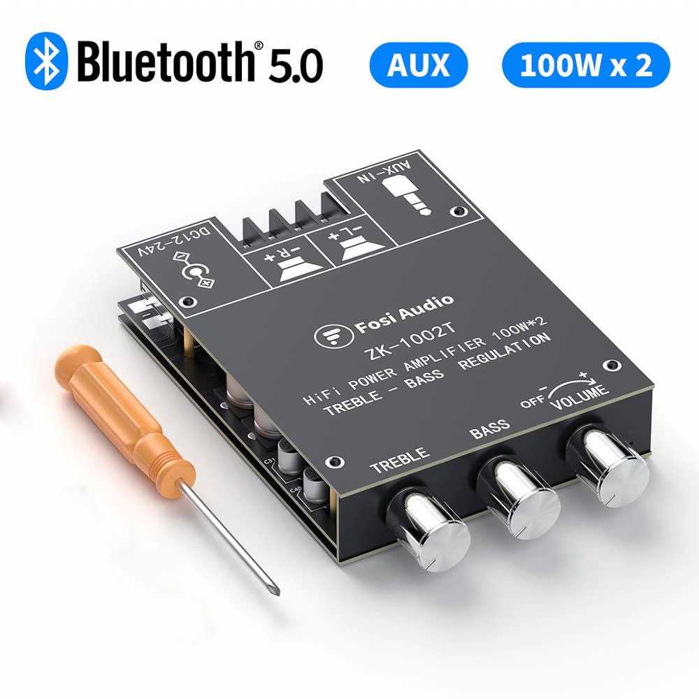 Audio Bluetooth 5.0 Amplifier 2.0 Amp 2x100W TPA