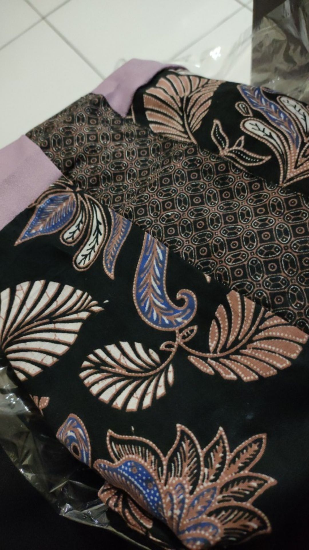 Tey-17 Batik Wanita Asj Sa Hrb026 Kenongo Kemeja Tosca Pendek