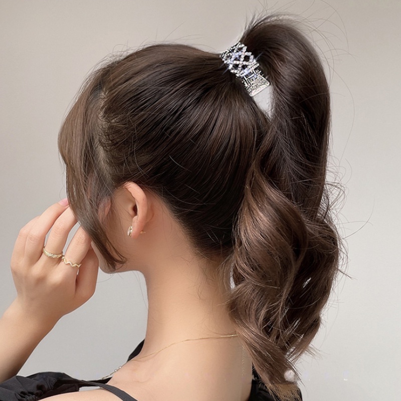 Jepit Rambut Ponytail Bahan Metal Gaya Korea