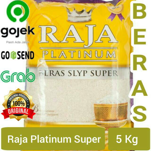 

Beras 5 Kg Raja Biru/ Platinum/ Raja Ultima Beras Slyp Super