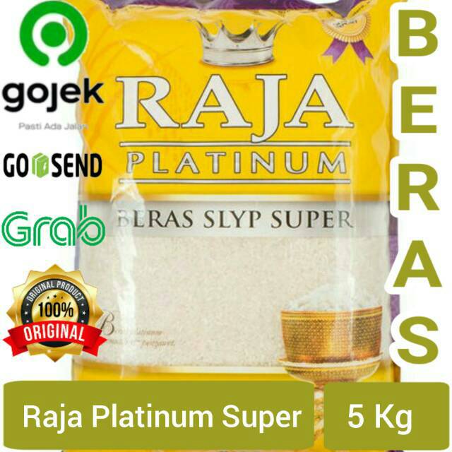 

Beras 5 Kg Raja Biru/ Platinum/ Raja Ultima Beras Slyp Super