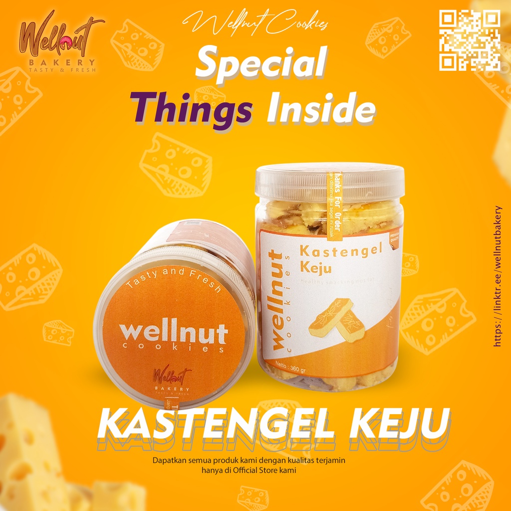 

Wellnut Kastangel Keju Cookies JAR