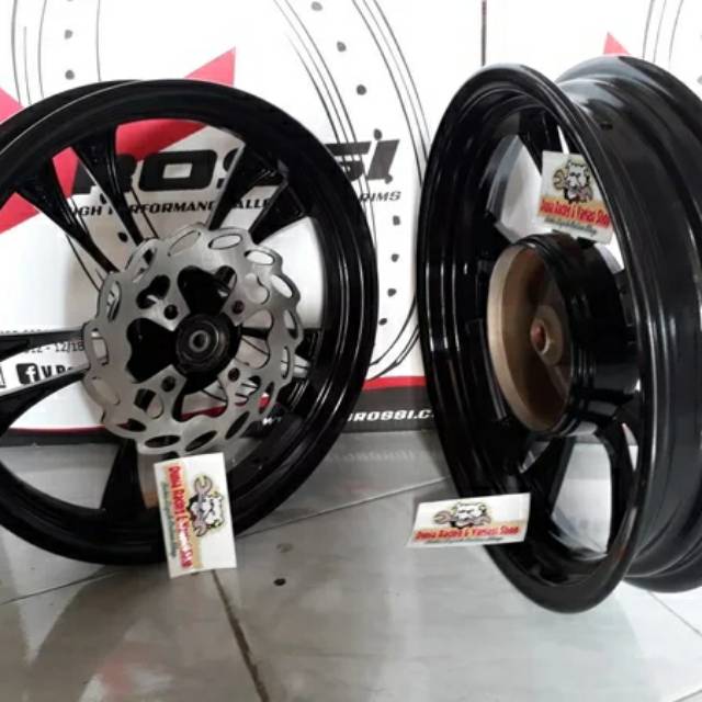 Velg racing lebar Mio m3-Mio soul GT-Mio Z-Mio 125-Fino 125-Xeon-Xeon RC-Mio GT Lebar 215 250x14