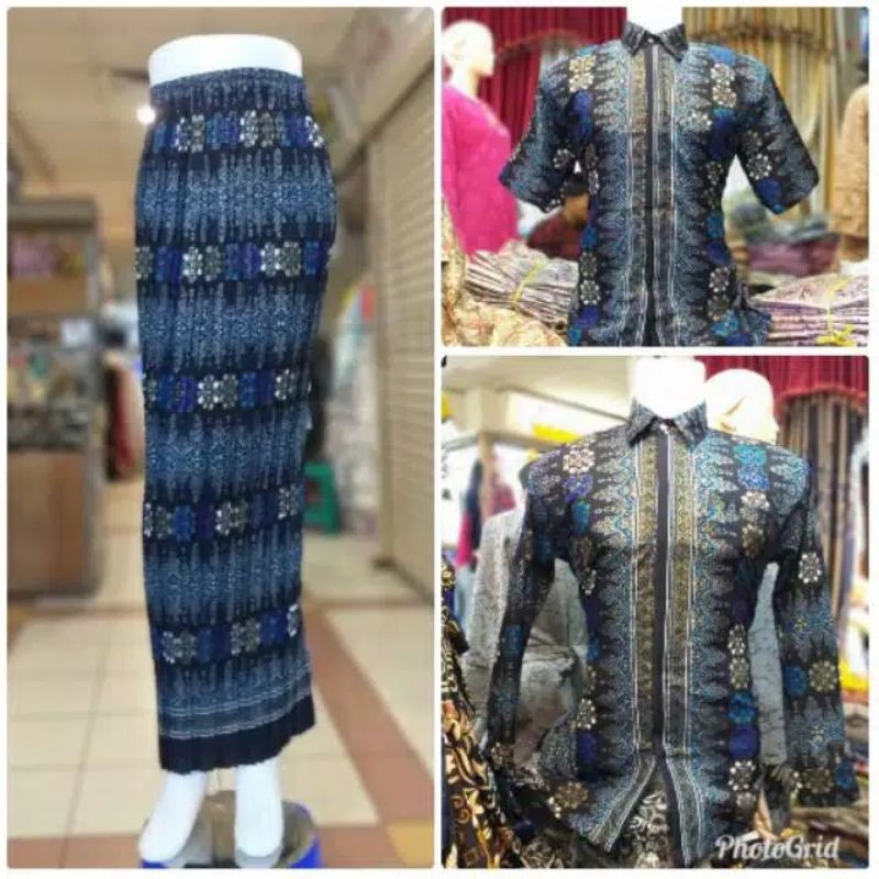 COUPLE BATIK / ROK PRISKET / HEM BATIK / ROK PRISKET DUYUNG / ROK LILIT / TORAJA NAVY / TORAJA HITAM-3