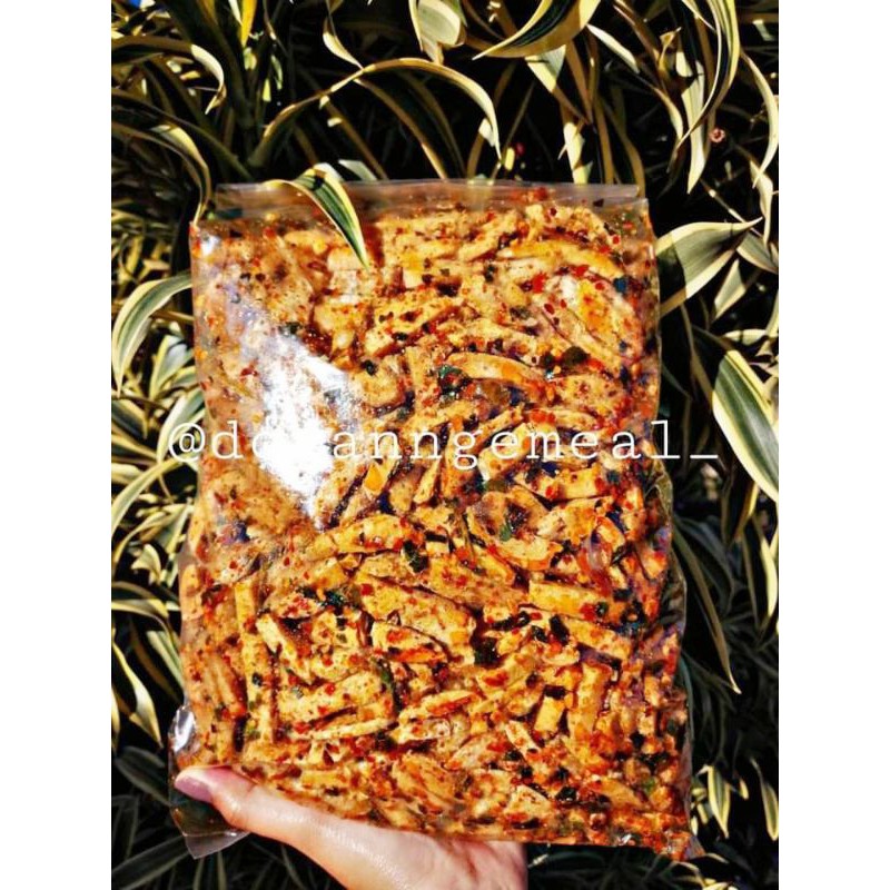 

Basreng pedas /ORI xtra daun jeruk. basreng pedas renyah 1kg