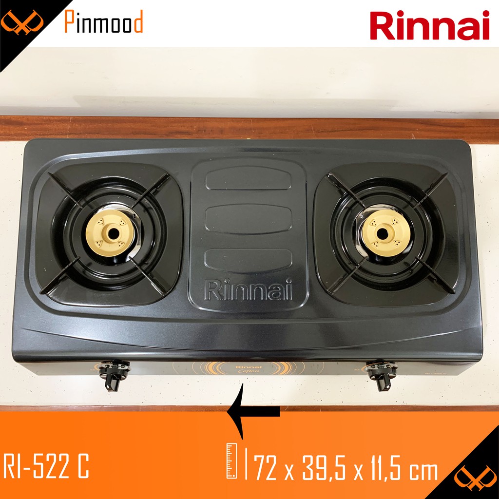 RINNAI KOMPOR GAS RI-522 C 2 TUNGKU MURAH