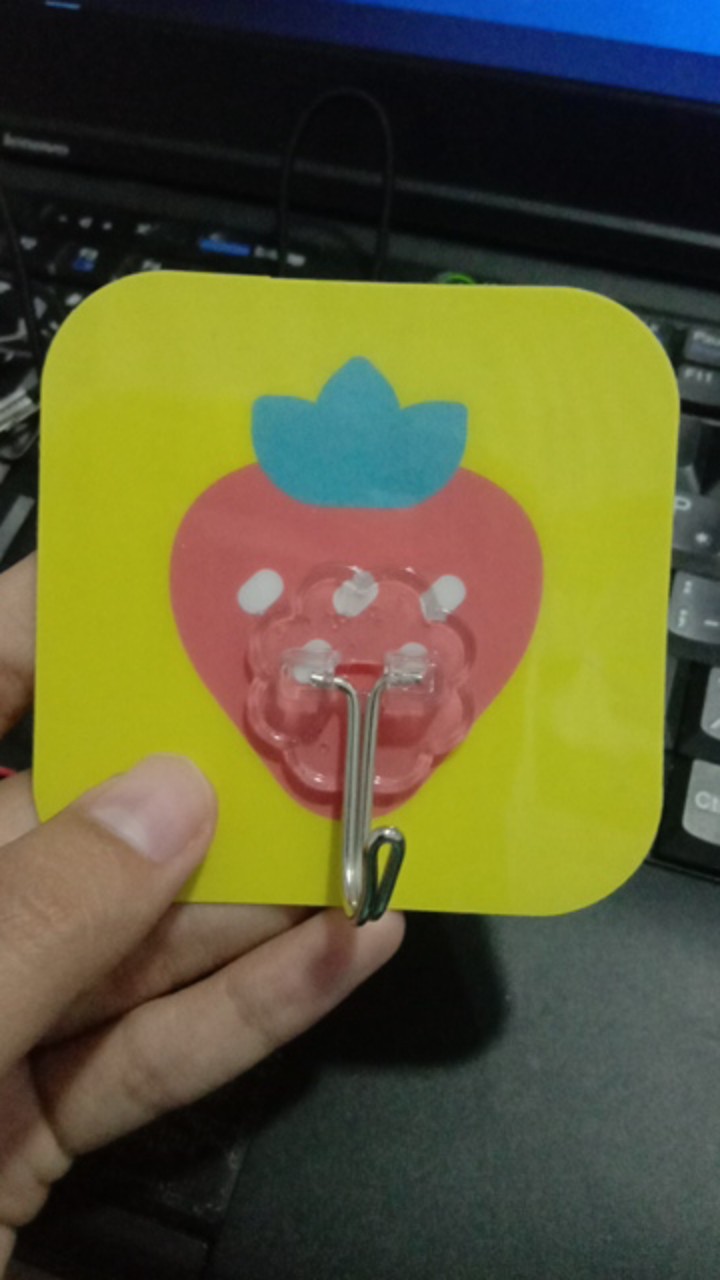 Hw Seamless No Punching Hook For Kitchen Bathroom Home Cartoon Self-adhesive Hooks