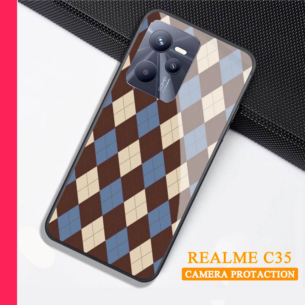 Softcase Glass Kaca REALME C35 - Case Handphone REALME C35 [T65]