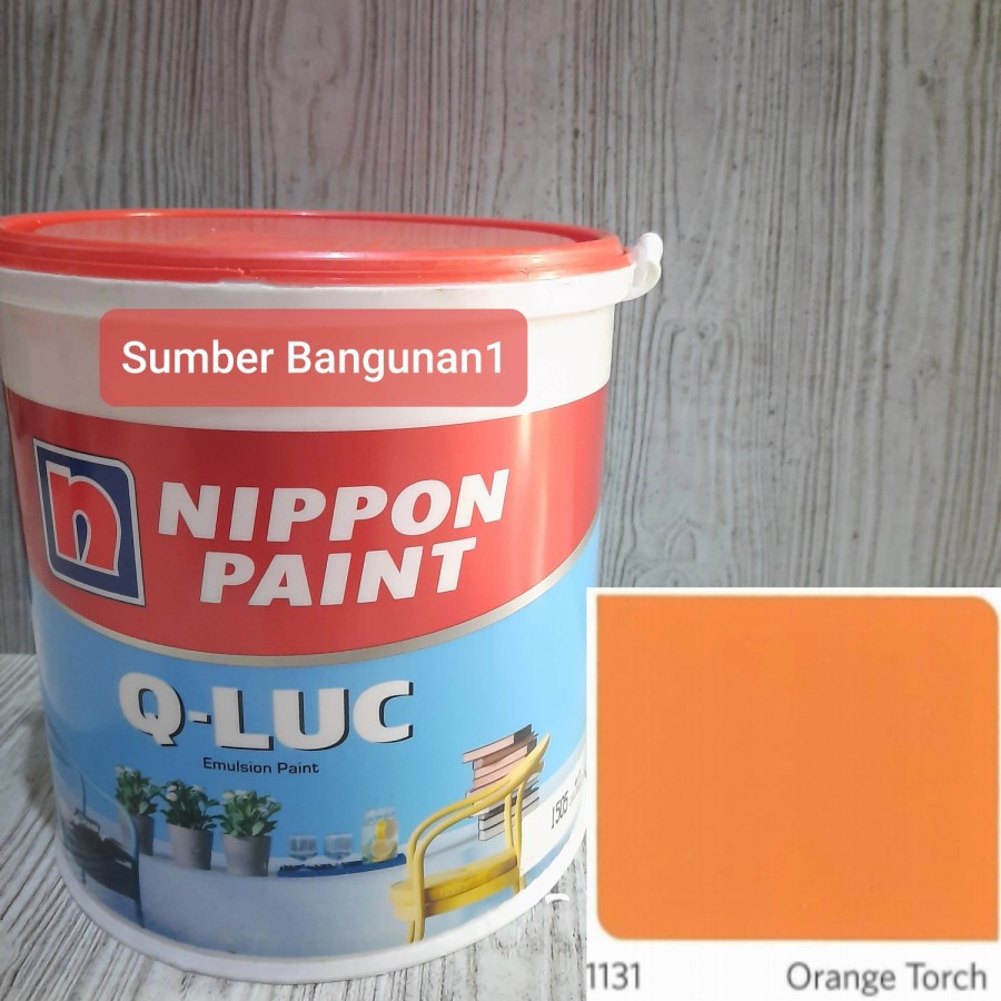 [INSTANT/SAMEDAY] Cat tembok Qluc Orange Torch 1131 NIPPON PAINT 4.5kg dinding interior