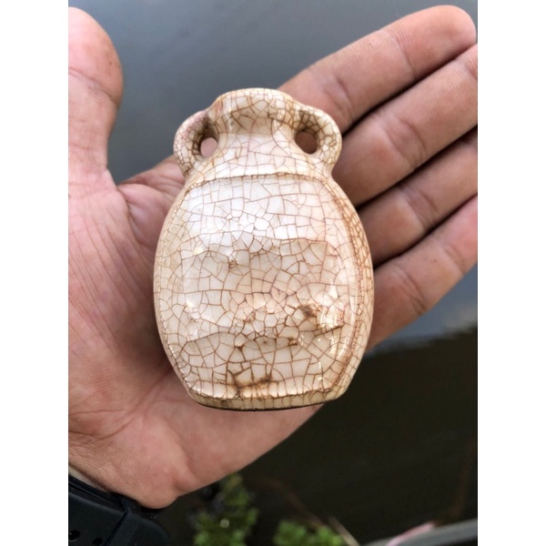 Cupu Kuno Karialang Putih Retak 1000 Asli