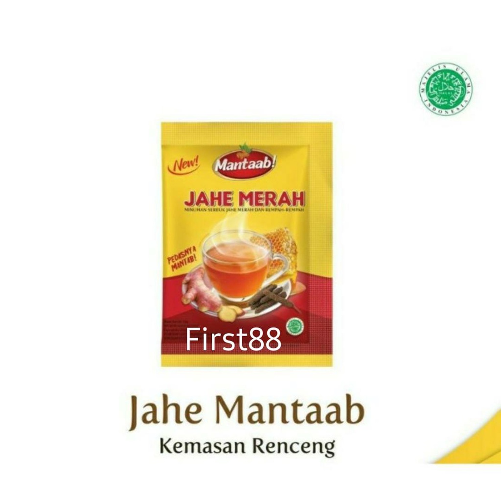 Mantaab Jahe Merah isi 10 Sachet | Minuman Serbuk Jahe Merah