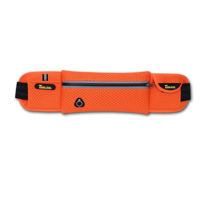 Universal Running Belt Waist Pack Unisex Sport Sweatproof for Mobile Phone - Grid Model