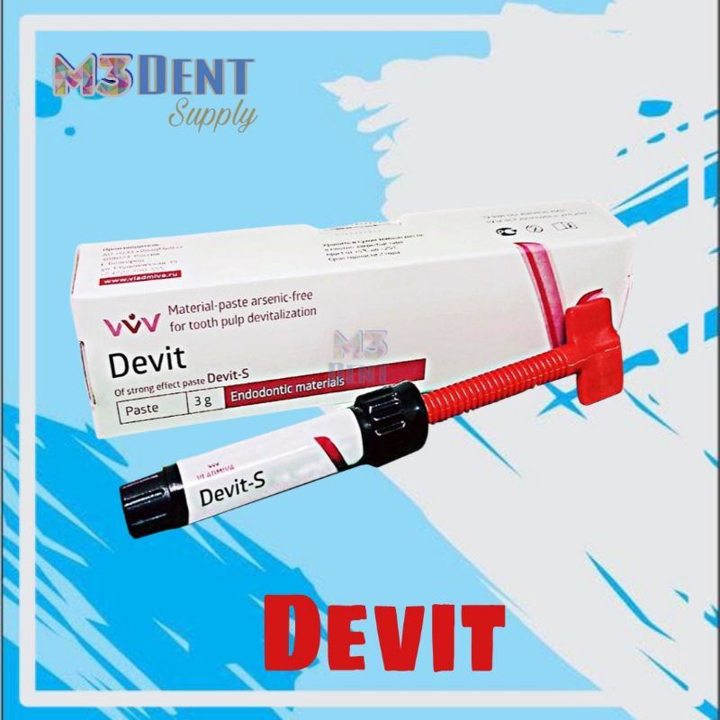 thumbnail image 2 of WholeDent Devit-S Dental Paste – Arsenic-Free Pulp Devitalization (3g Syringe) 2 of 5