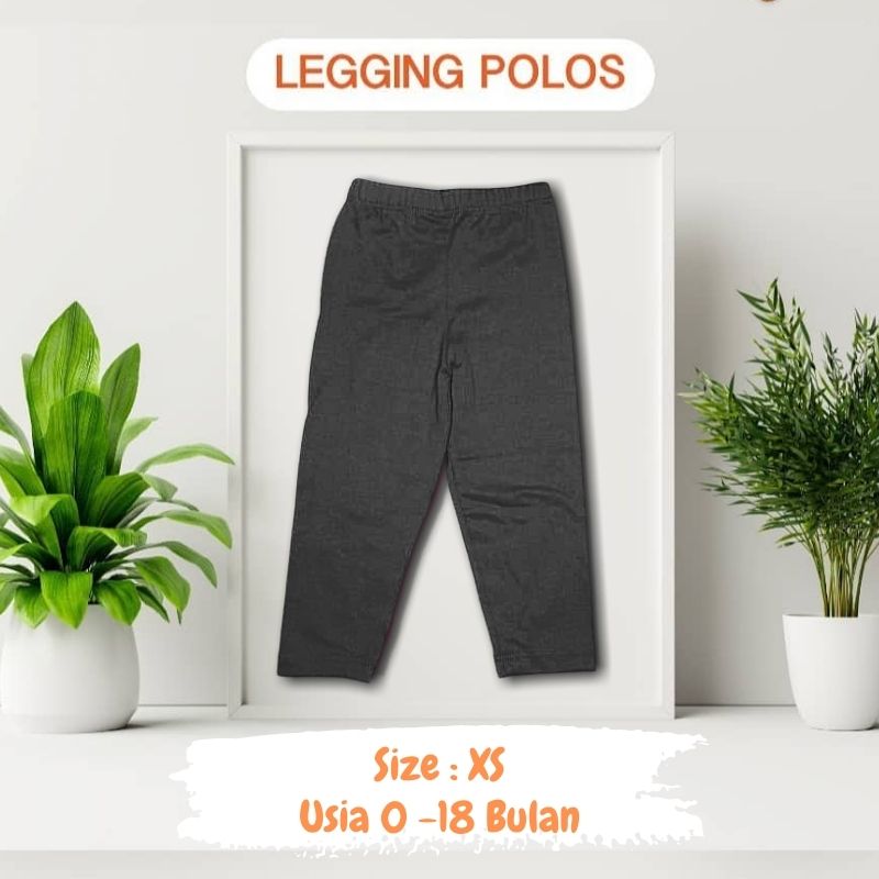 Celana Legging Anak Polos Ukuran XS Untuk Usia 0 - 18 Bulan Bisa Pilih Warna