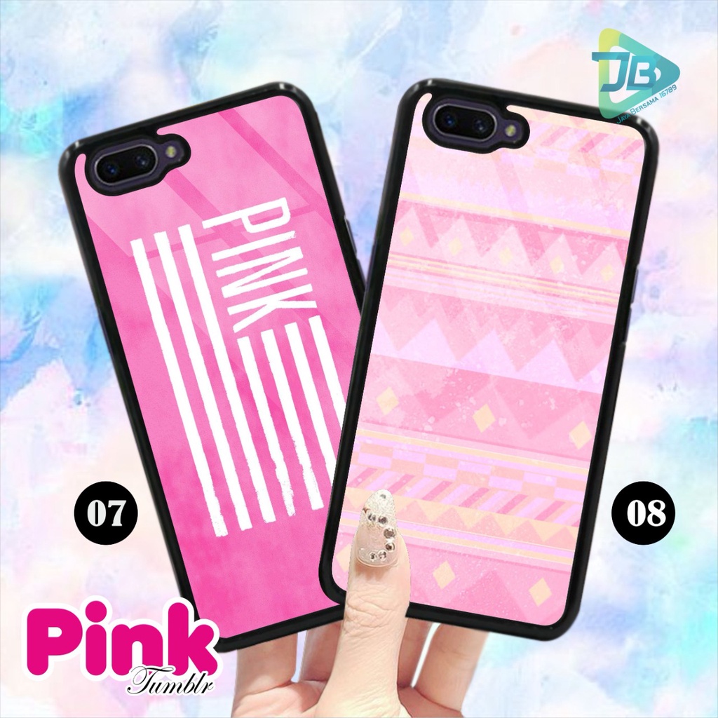 HARDCASE 2D GLOSSY PINK TUMBLR OPPO VIVO XIAOMI SAMSUNG REALME IPHONE ALL TYPE JB4711