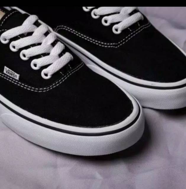SEPATU WOLF X VANS AUTHENTIC FULL BLACK HITAM POLOS WHITE PUTIH OLDSKOOL ERA SK8-Hi Slipon Checkerboard