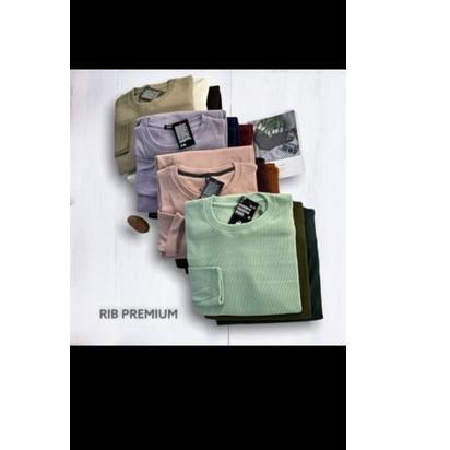 part 1)kaos rib premium/kaos lengan panjang /kaos polos "AMS. 275578"