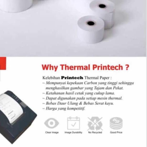

➢ kertas thermal 57x46 Printech ➪