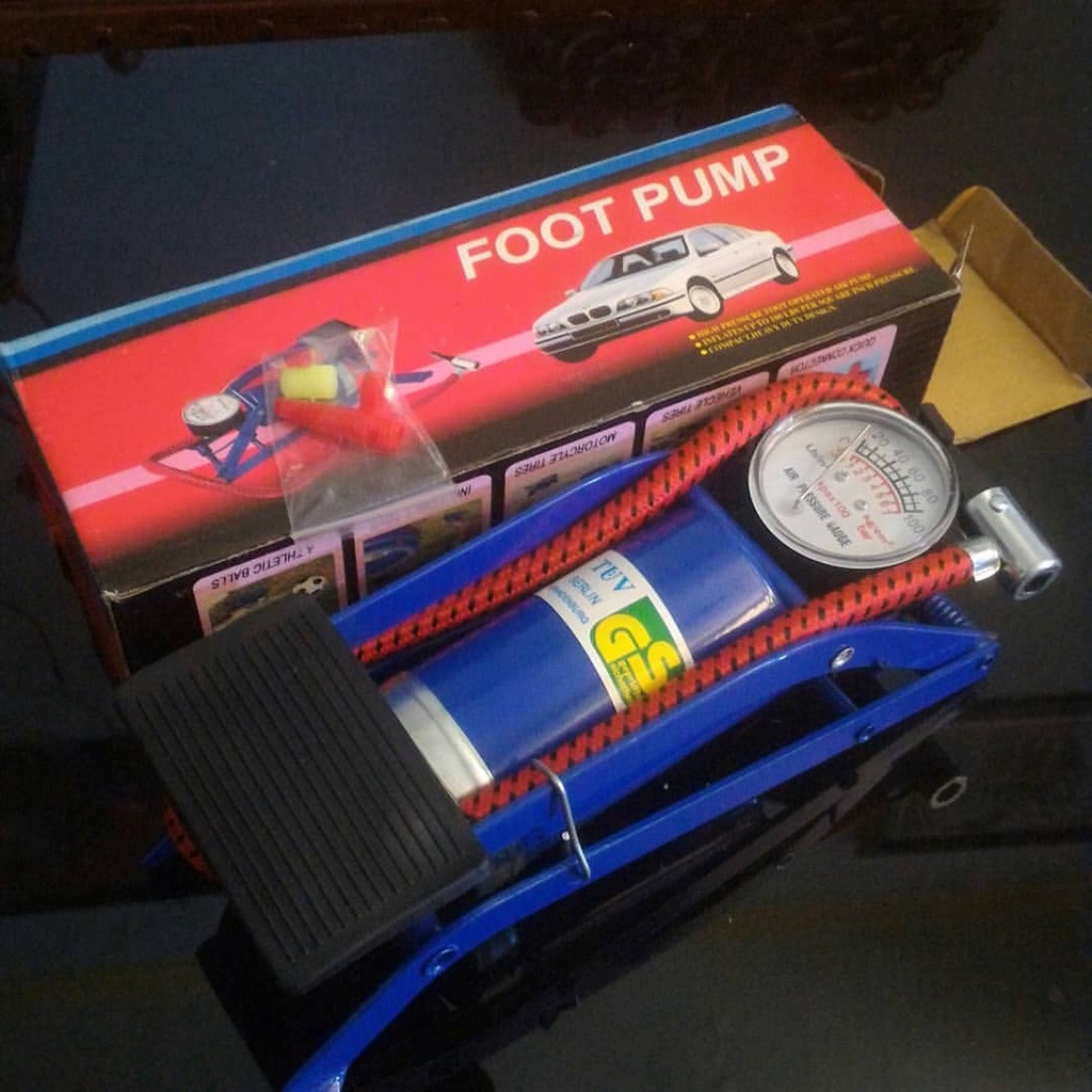 Jual Pompa Angin Ban Tekanan Tinggi Manual Kaki Injak Multifungsi Foot Pump Shopee Indonesia