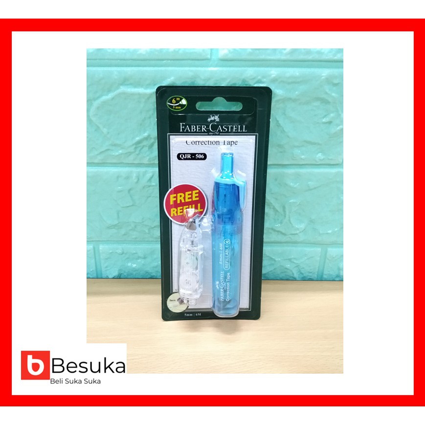 

CORECTION TAPE QJR-506 BAREL + FREE REFILL FABER CASTELL