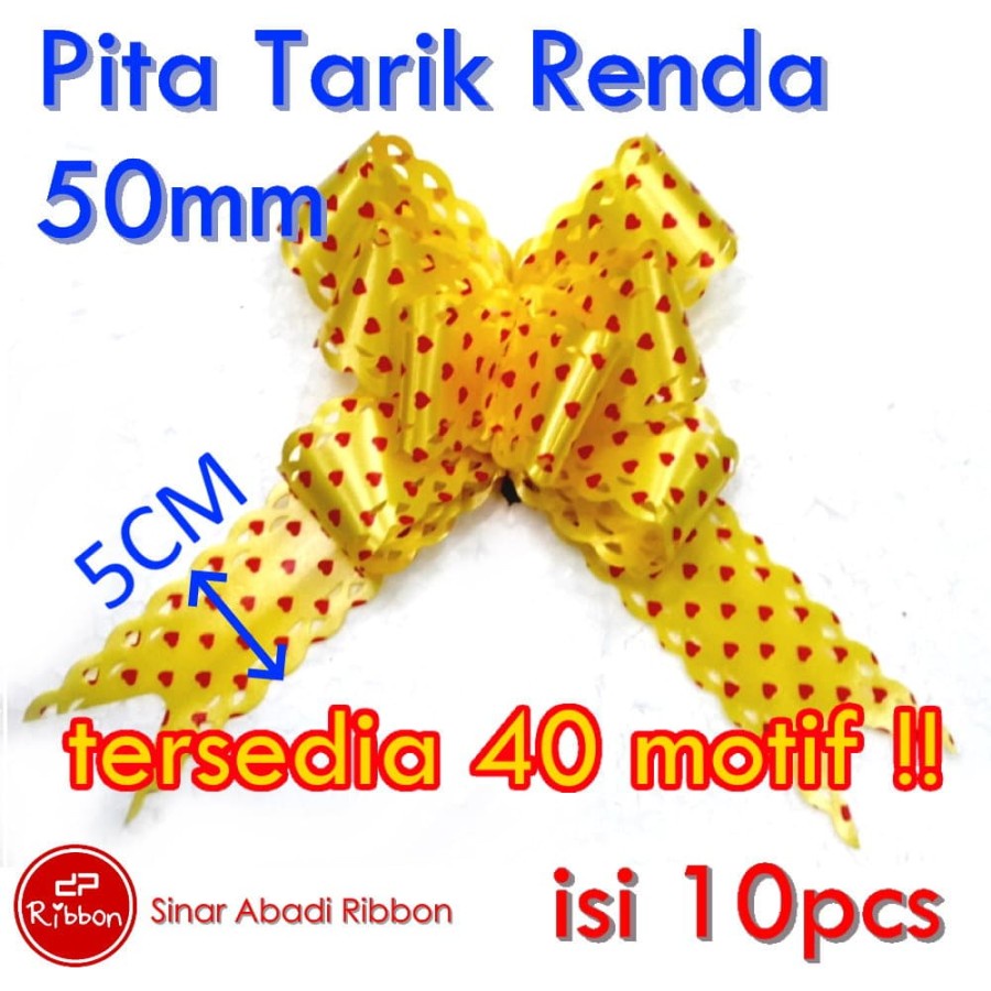 

Pita Tarik Renda 50mm Ribbon 50 mm Serut Besar Warna Warni Dekorasi Gift Kado DIY Hadiah Parcel Souvenir Ulang Tahun Anniversary Birthday Party Wisuda Graduate Bouquete Bucket Pesta Prakarya Kerajinan Craft Crafting Art Seni Kesenian Bow Colorful Malang