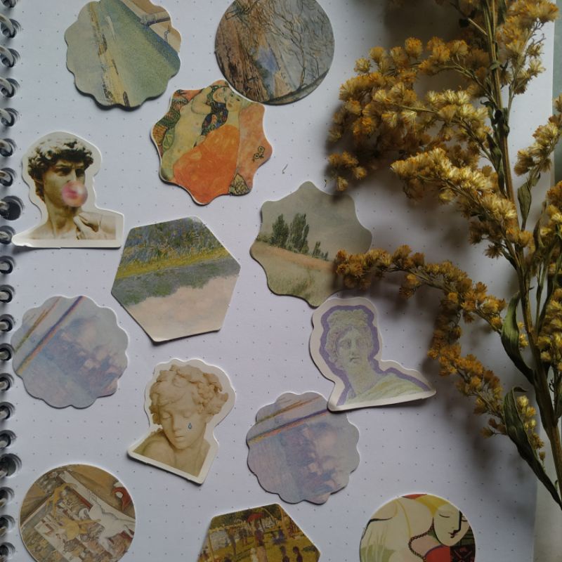 

Stiker Bullet Journal / Scrapbook Tema Lukisan Van Gogh