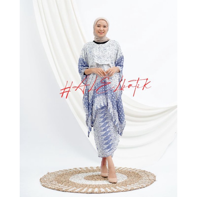 SET KAFTAN ARUNA GREY IN BLUE