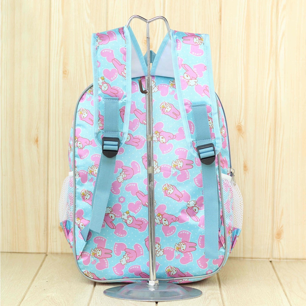 Tas Sekolah Anak Perempuan TK Lampu BT-21 Biru Paud  Gambar Kartun Karakter Terbaru Lucu Premium SD SMP Mini Murah BT21 Motif Karakter Berkualitas