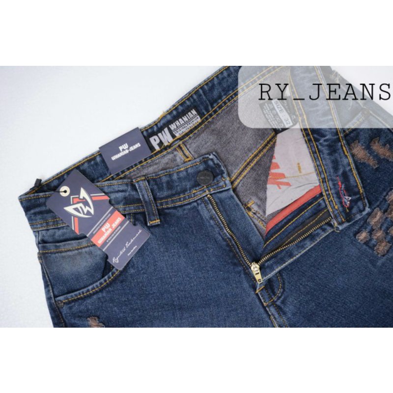 Celana jeans pendek pria jeans hitam street jeans cmjee