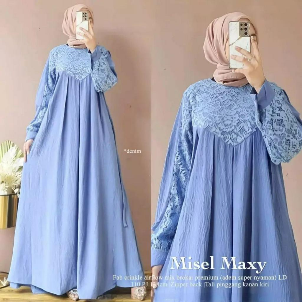 COD DRESS KONDANGAN/ GAMIS BRUKAT/ TERBARU 2023/ MISEL MAXY/ CRINKLE AIRFLOW