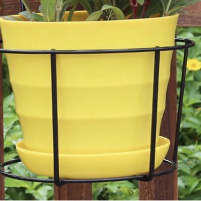 ☏ GAPOT BESAR gantungan pot gantungan bahan besi untuk balkon taman vas - Gapot Hitam ✤