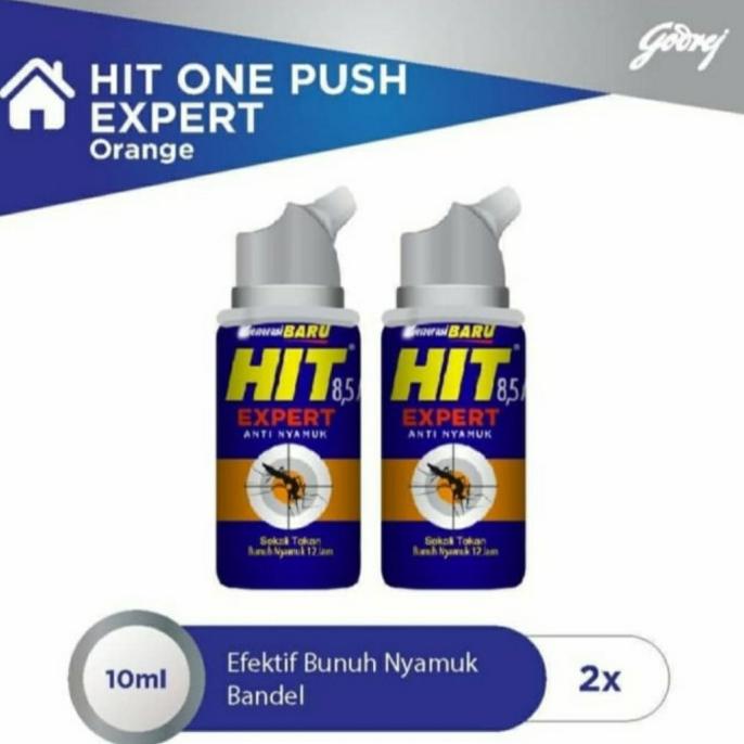 Hit one push expert orange 10ml-2pcs obat nyamuk alcom41 Ayo Order