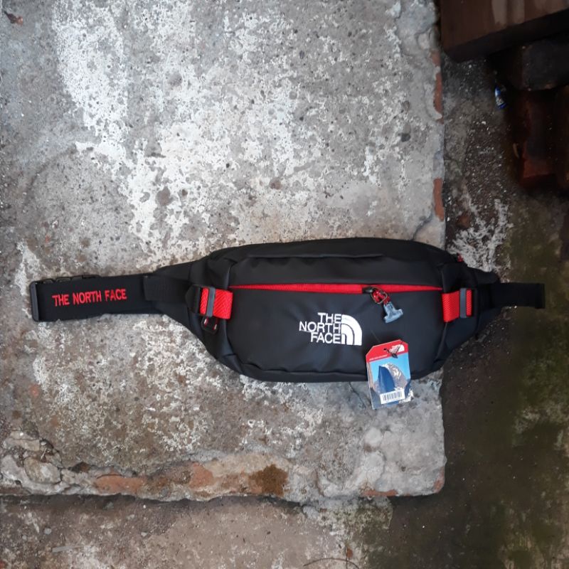 TAS SELEMPANG PRIA WAIST BAG TNF THE NORTH FACE WATERPROOF ANTI AIR PREMIUM MURAH