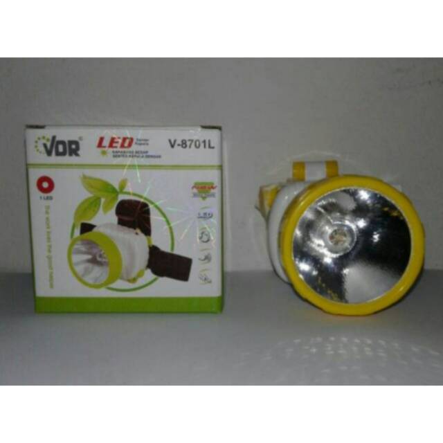 Senter kepala VDR 8701. 1 led kualitas bagus