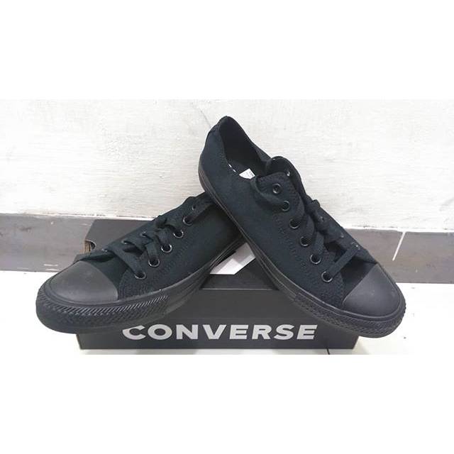 converse mono black low