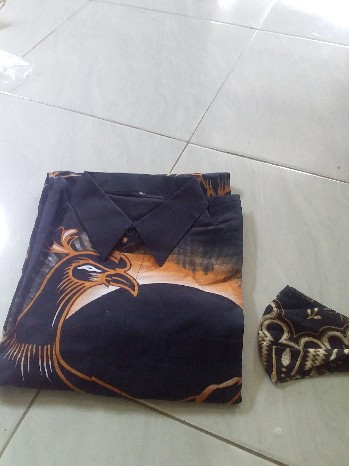 Merak Emas Batik Pria Lengan Panjang Full Furing Batik Solo