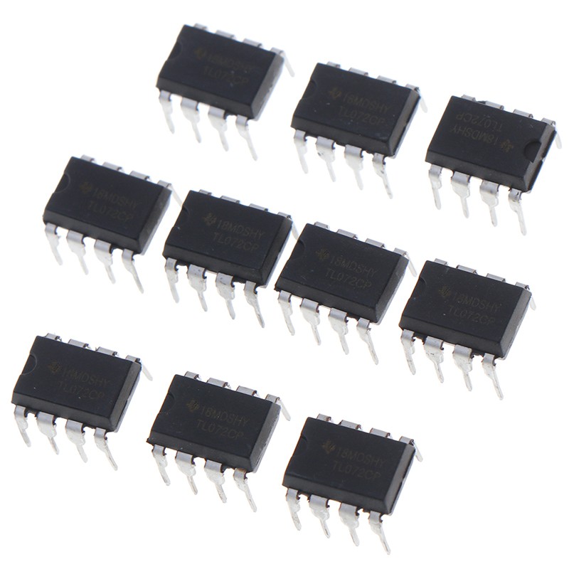 10PCS TL072CP New Original IC Inline DIP-8 Dual Operational Amplifier