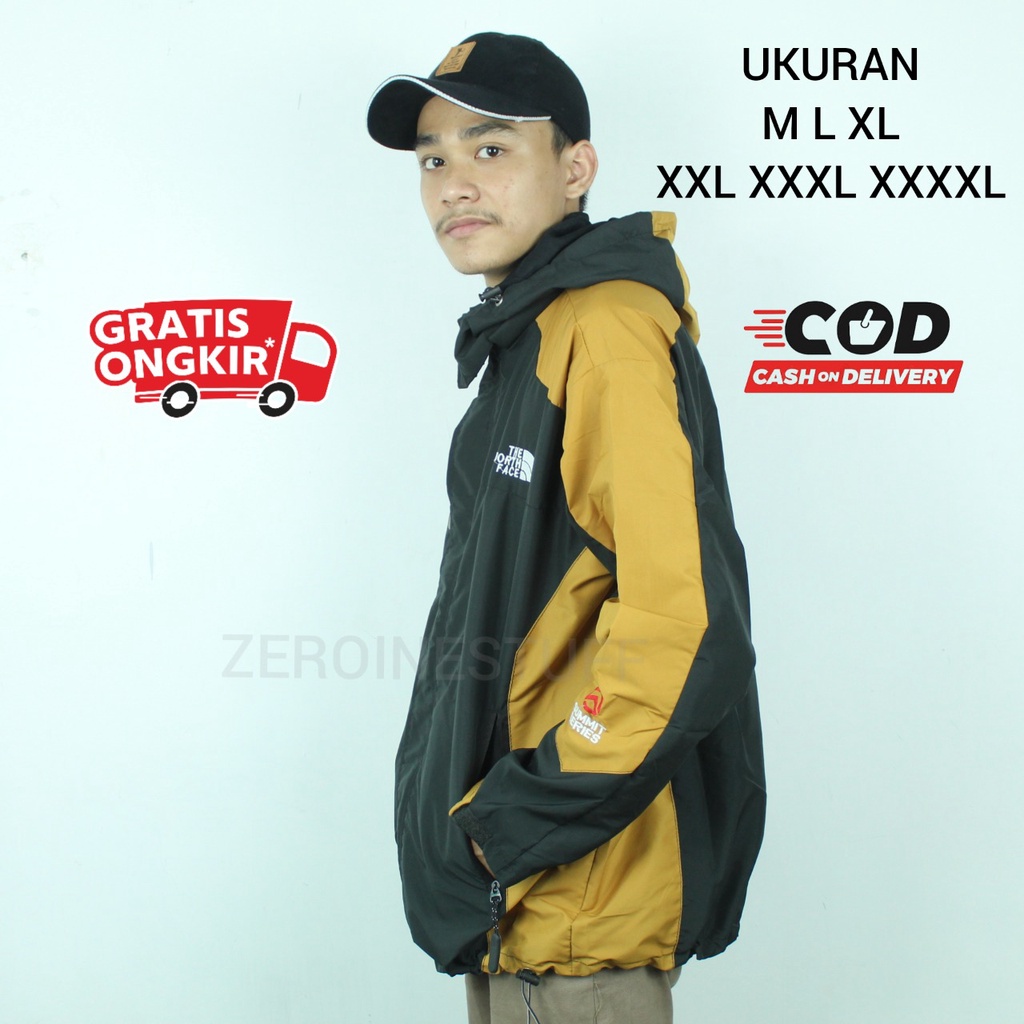 JAKET JUMBO BIG SIZE XL XXL XXXL 4XL 5XL PRIA WANITA PARASIT WATERPROOF OUTDOOR GUNUNG